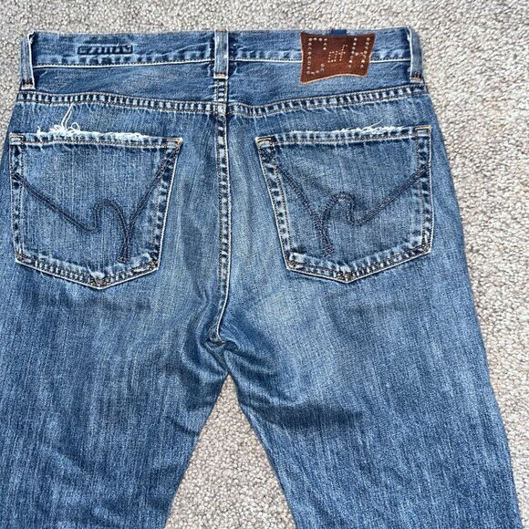 Vintage Y2K CofH CITIZENS OF HUMANITY SID BLUE JEANS - Made in USA -Size W31 L32 - Picture 13 of 16